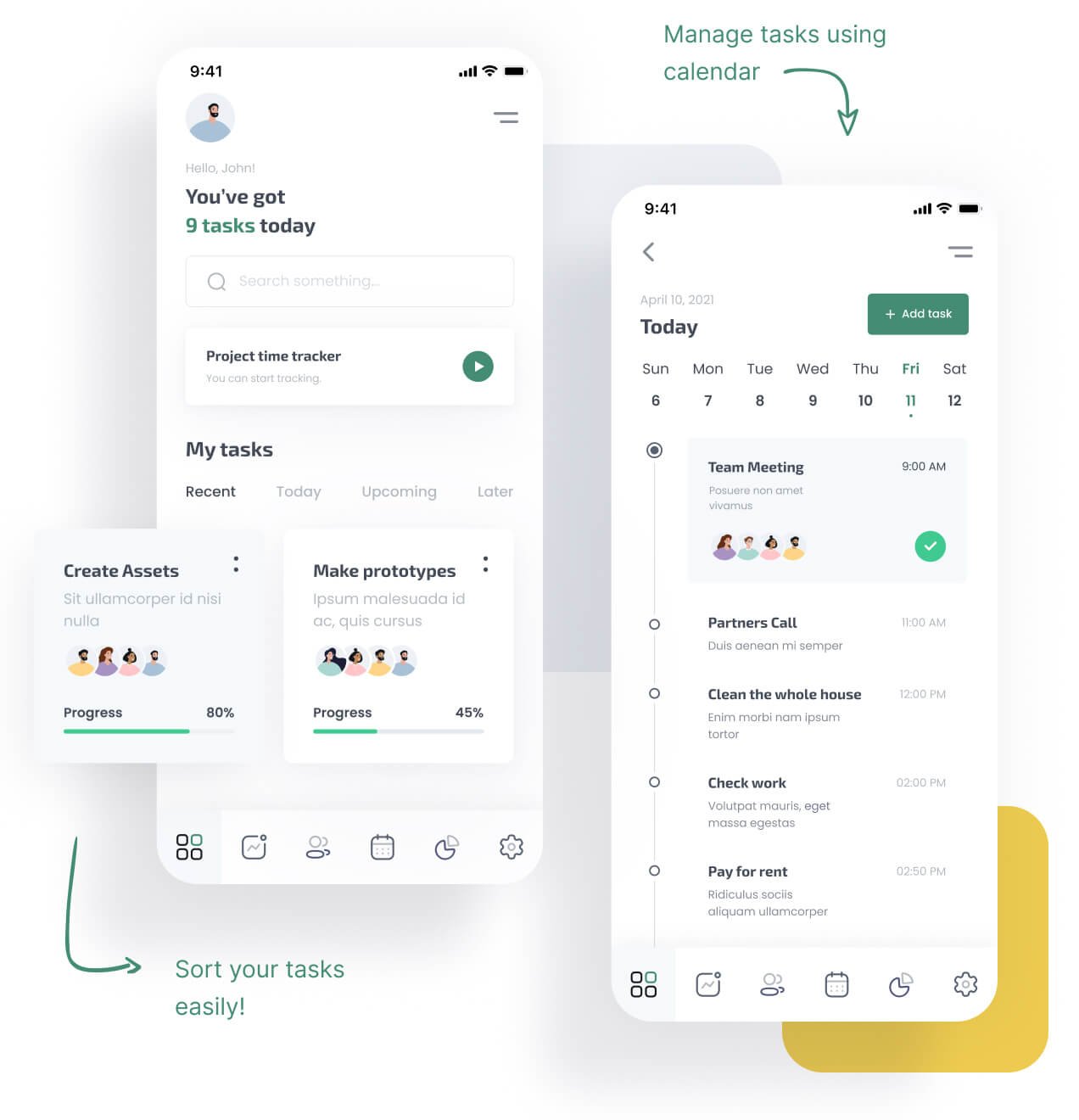 Mobile screens